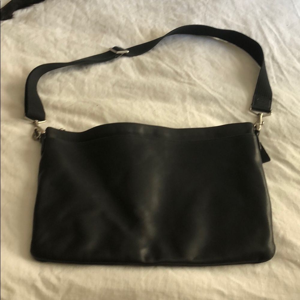 Coach leather messenger bag
